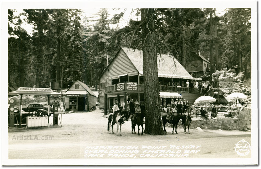 INSPIRATION POINT RESORT - Lake Tahoe 1930s
