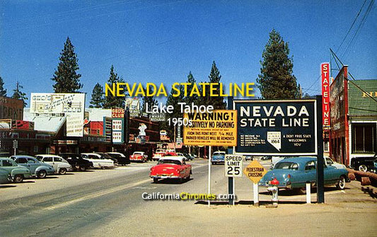 Nevada Stateline, Lake Tahoe c1950s
