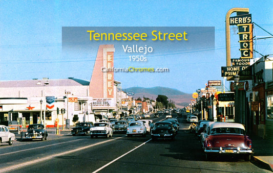 TENNESSEE STREET - VALLEJO, California 1950s
