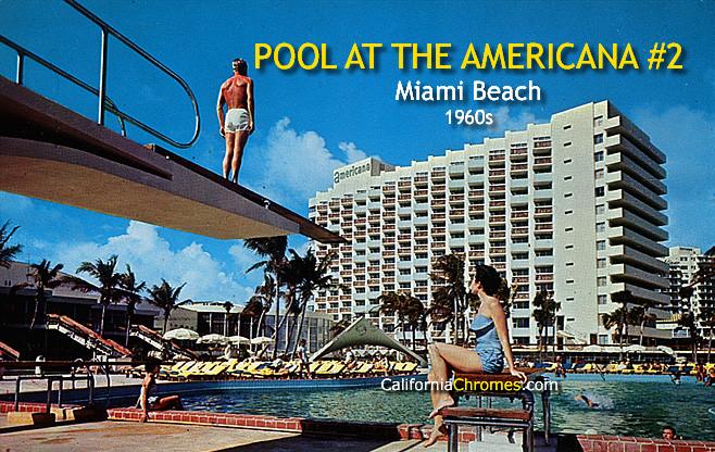 Diving at the Americana Hotel, Miami Beach, c.1960