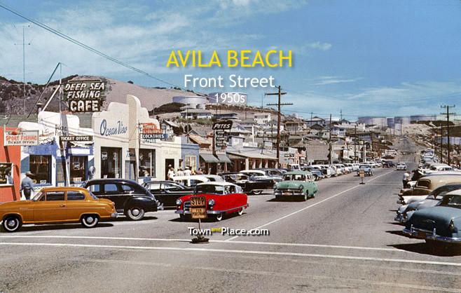 Avila Beach, Front Street c.1950s