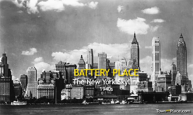 Battery Place, The New York Skyline, 1940s