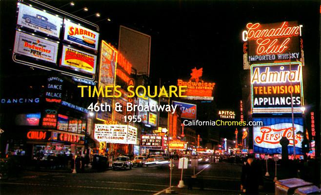Times Square District, 46th & Broadway New York, 1955 (Promotion)