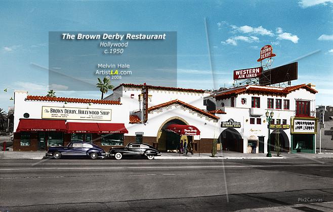 The Brown Derby, Hollywood, 1940s
