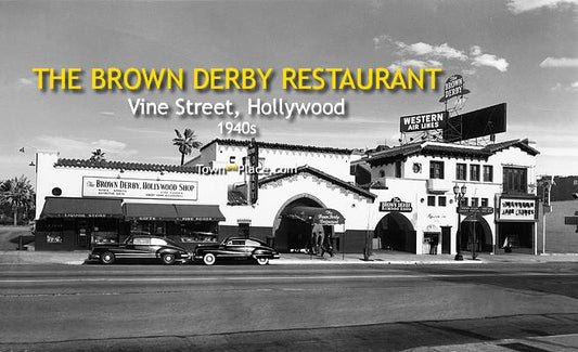 The Brown Derby Restaurant, Hollywood, 1940s