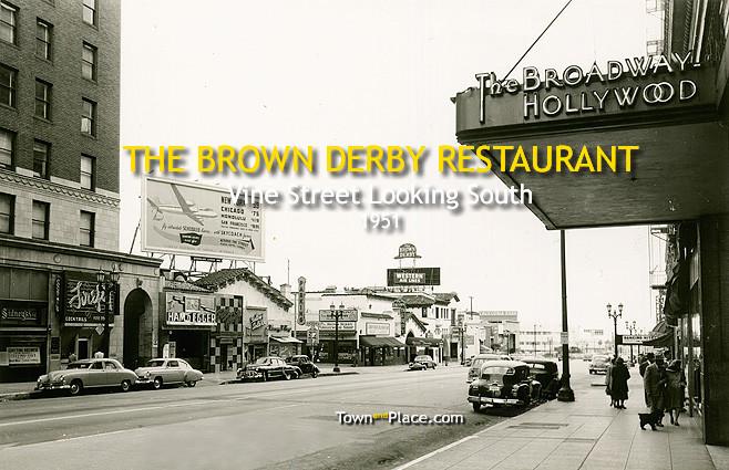The Brown Derby Restaurant, Hollywood, 1951