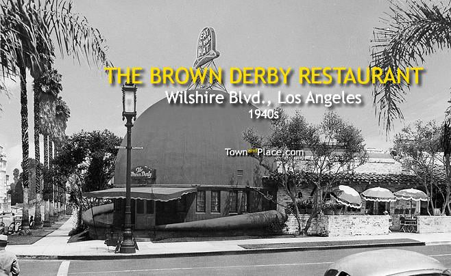 The Brown Derby Restaurant, Wilshire, 1940s