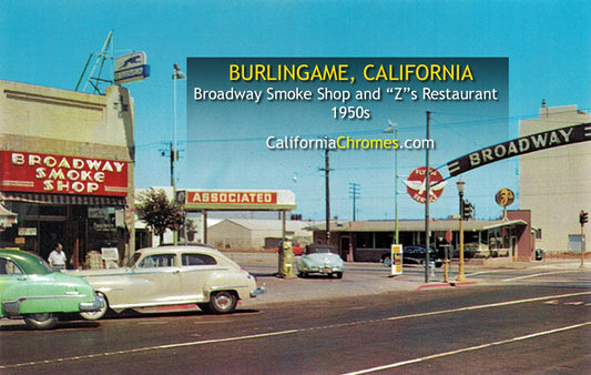 BROADWAY SMOKE SHOP -Burlingame, California 1950s