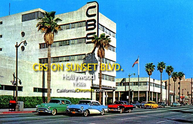 CBS on Sunset Blvd., Hollywood c1950s