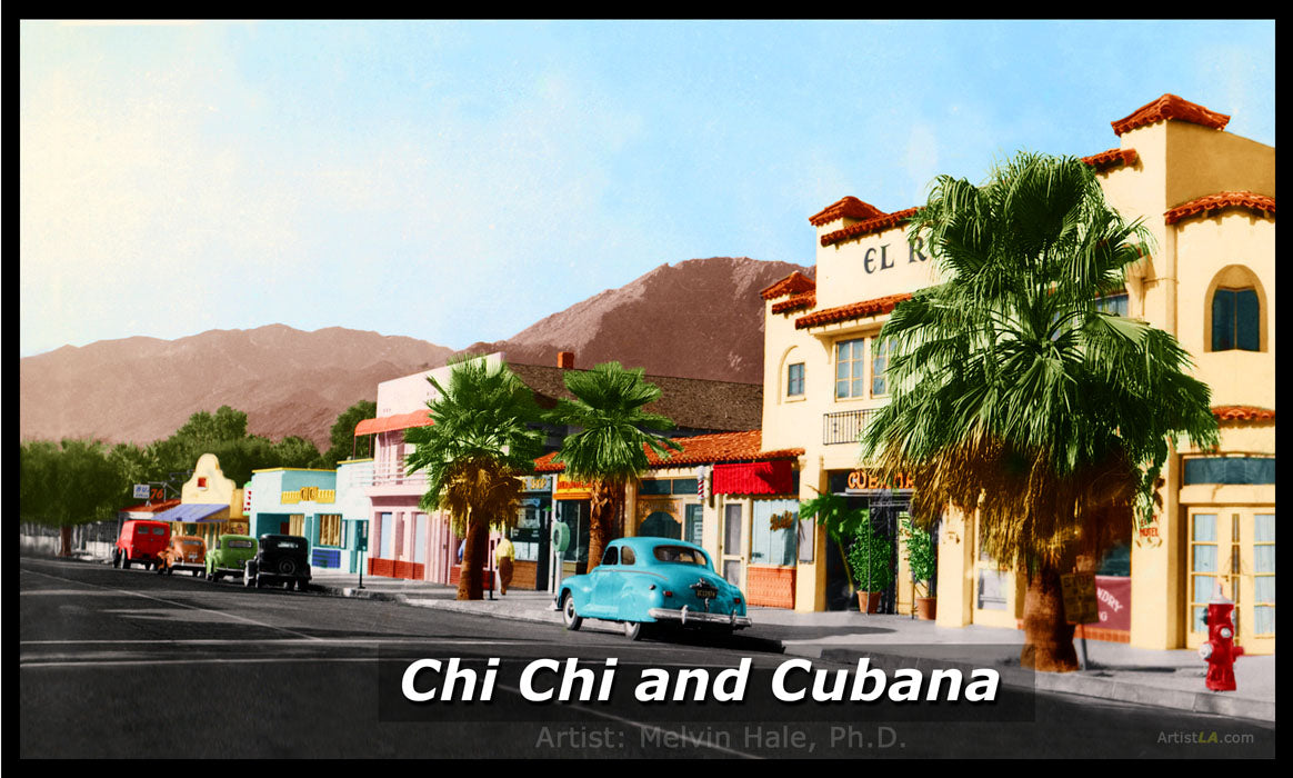 Chi Chi and Cubana, Palm Springs, 1940s