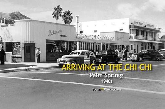 Arriving at the Chi Chi, Palm Springs, 1940s