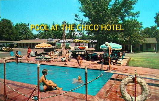 Pool at the Chico Hotel, 1950s