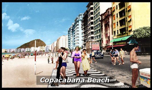 Copacabana Beach, Rio De Janeiro, 1940s