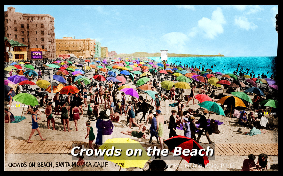 Crowds on the Beach, c.1930