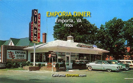 The Emporia Diner on Route 301 Virginia, 1960