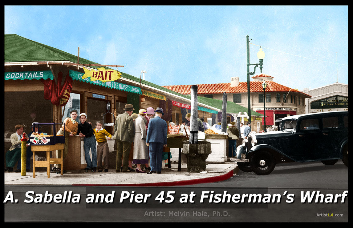 A. Sabella's on Fishermans Wharf, San Francisco, 1930s