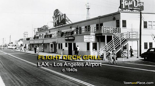 Flight Deck Grill, LAX Los Angeles Airport, c.1940s