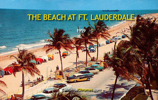 The Beach at Ft. Lauderdale 1959