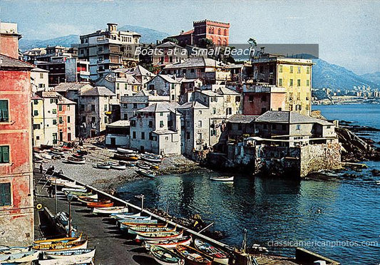 Boats at a Small Beach Genova, Italy, 1958