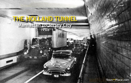 Holland Tunnel, Manhattan to New Jersey, 1950s