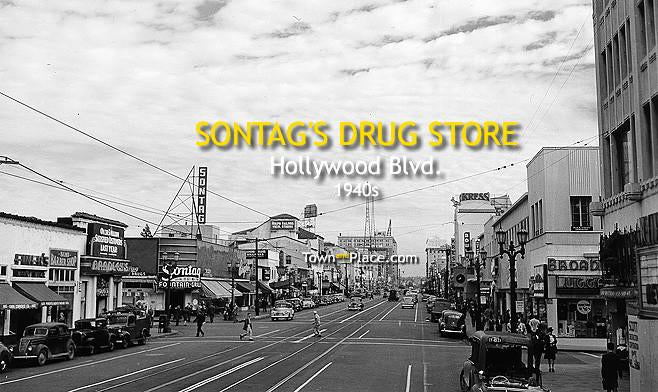 Sontag's Drug Store, Hollywood Blvd. 1940s