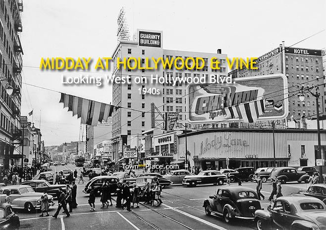 Midday at Hollywood & Vine, 1940s