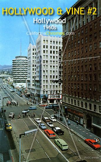Hollywood & Vine #2,  Looking North on Vine St., 1960s