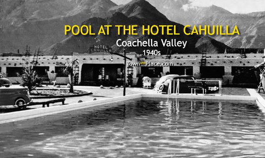 Hotel Cahuilla Pool, Coachella Valley, 1940s