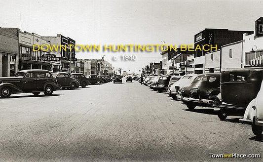 Downtown Huntington Beach, c.1940