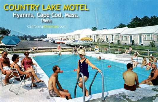 Country Lake Motel, Hyannis, Cape Cod, 1960s