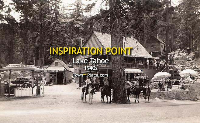 Inspiration Point Lake Tahoe c.1940s