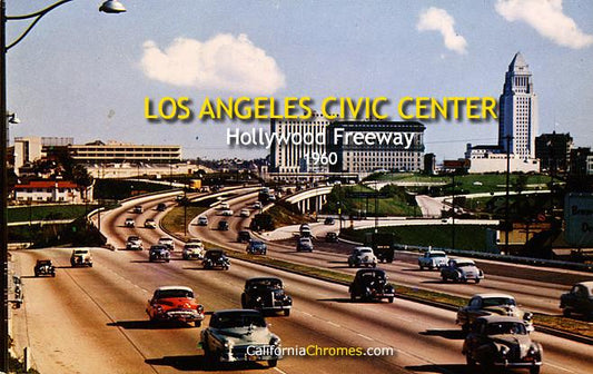 LOS ANGELES CIVIC CENTER, Hollywood Freeway, 1950s