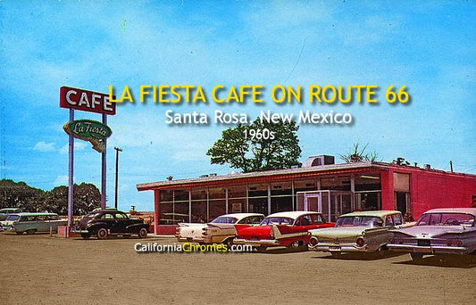 La Fiesta Cafe on Route 66 Santa Rosa, NM, c.1960