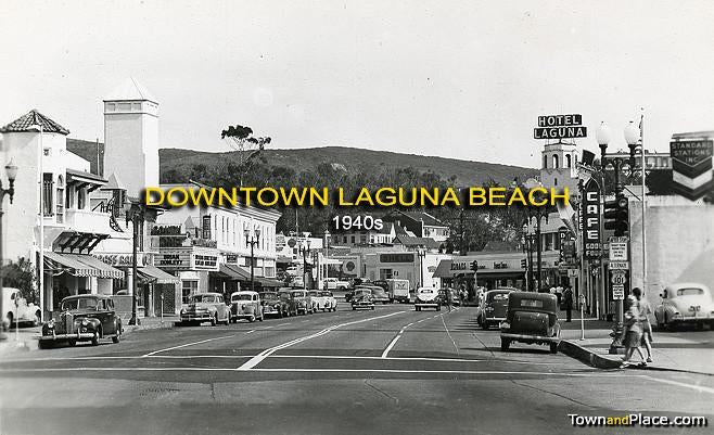 Downtown Laguna Beach, c.1940s