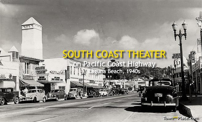South Coast Theater on Pacific Coast Highway, Laguna Beach c.1940s