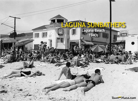 Laguna Sunbathers, Laguna Beach, c.1940s