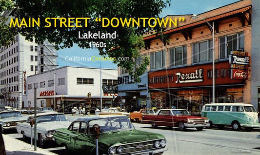 Main Street Downtown Lakeland, 1960s