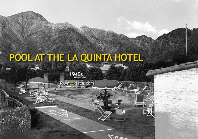 Pool at the La Quinta Hotel, 1940s
