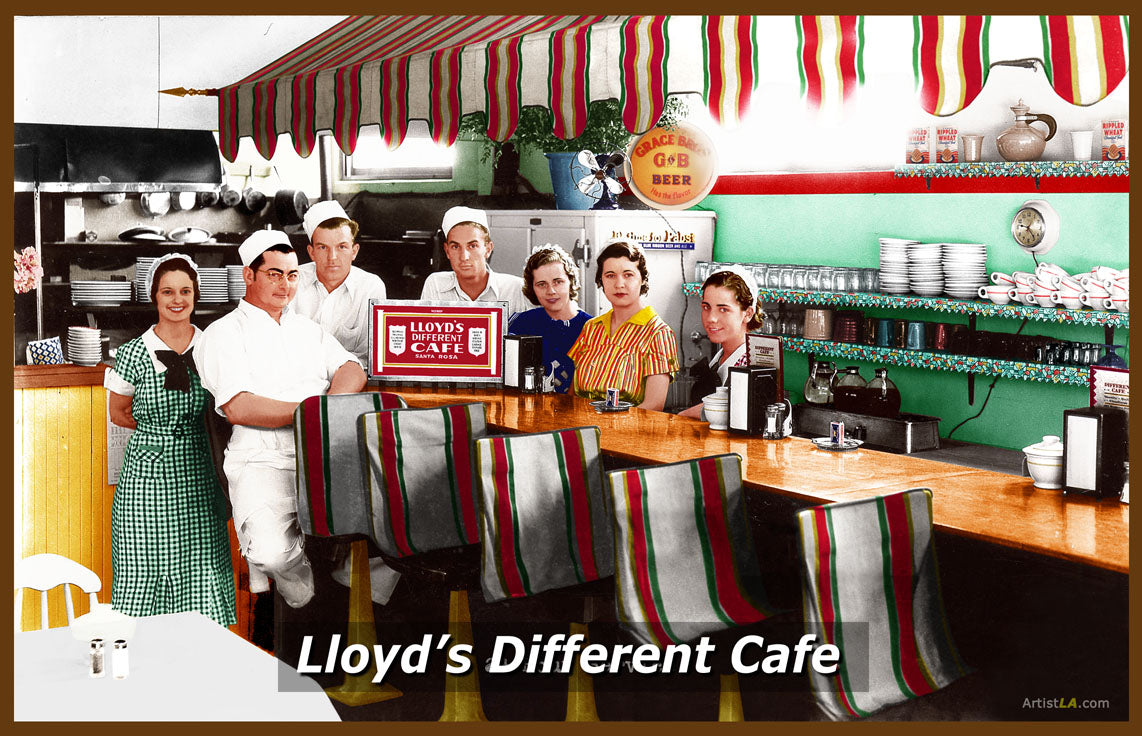 Lloyd's Different Cafe, Santa Rosa, 1930s