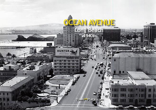 Ocean Avenue, Long Beach, 1940s