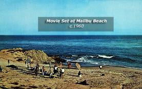 Movie Set at Malibu Beach 1957