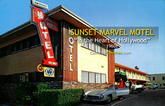 SUNSET MARVEL HOTEL - Hollywood, CA 1960s