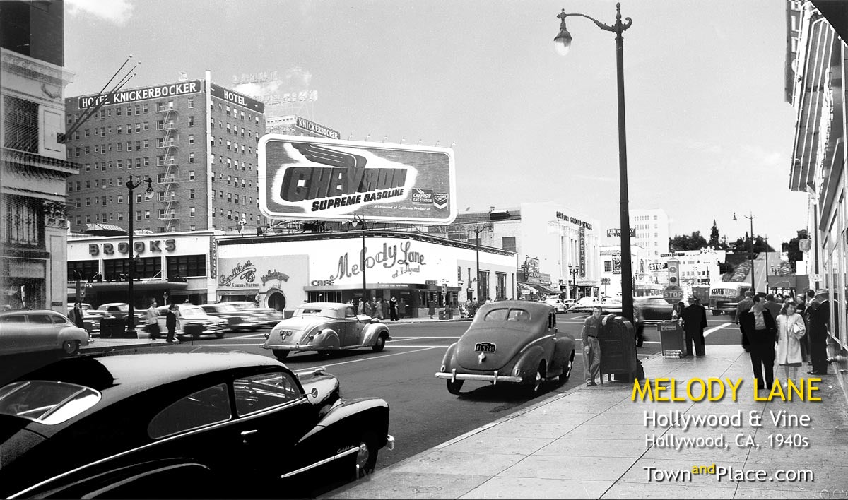 MELODY LANE, Hollywood, 1940s