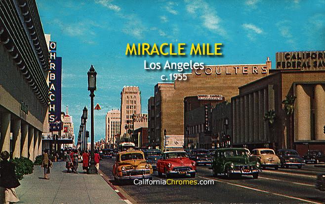 Miracle Mile, Los Angeles, c.1955