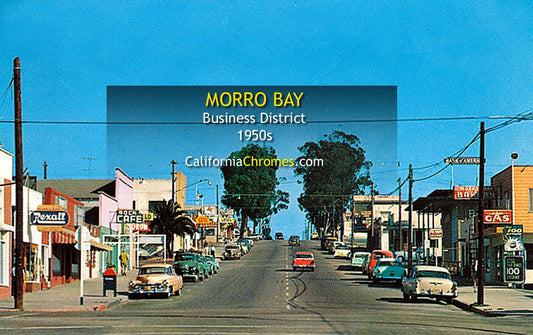 BUSINESS DISTRICT - MORRO BAY, California 1950s