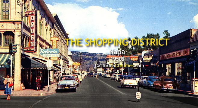 The Shopping District, Napa c1950s
