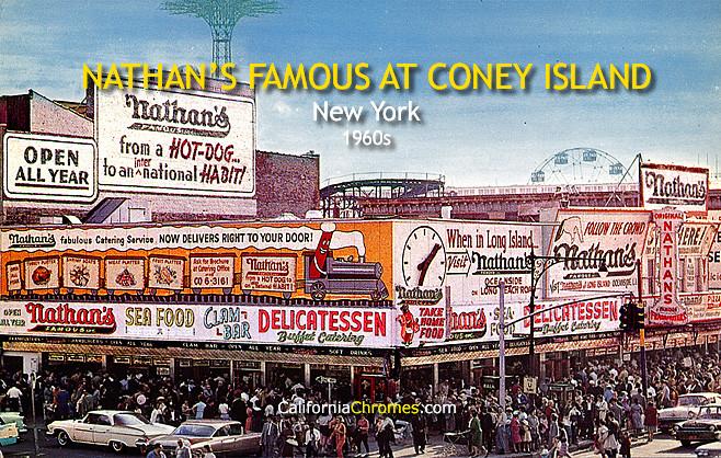 Nathan's Famous at Coney Island New York, c.1961