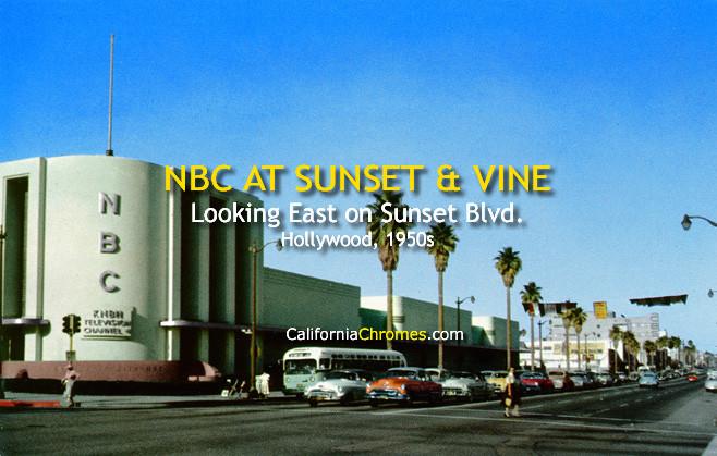 NBC on Sunset Blvd., Hollywood c1950s