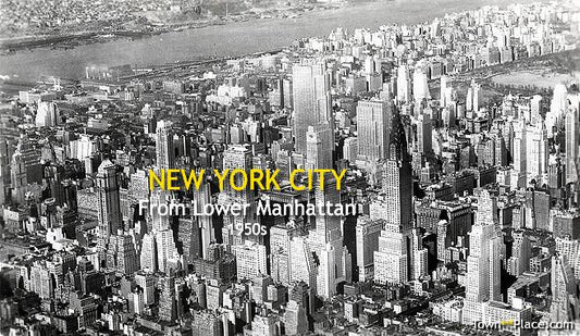 New York City from Lower Manhattan, 1950s