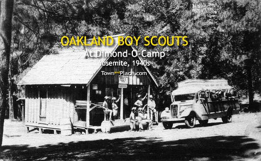 Oakland Boy Scouts at Dimond-O-Camp, Yosemite c.1940s